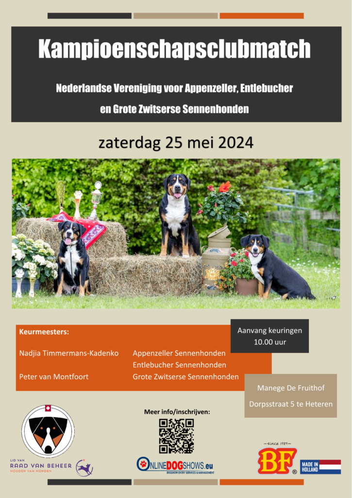 Flyer voor de Kampioenschap Clubmatch op 25 mei 2024